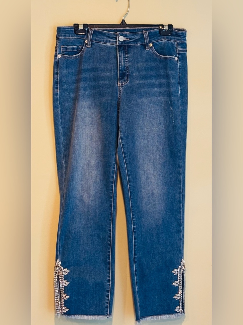 Melanie Lyne Rhinestone Embellished Jeans